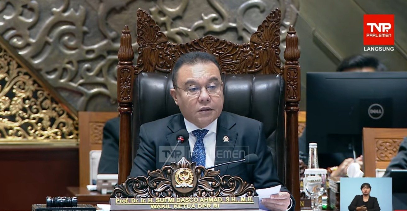 Wakil Ketua DPR RI Sufmi Dasco Ahmad. (Foto: TVR Parlemen)
